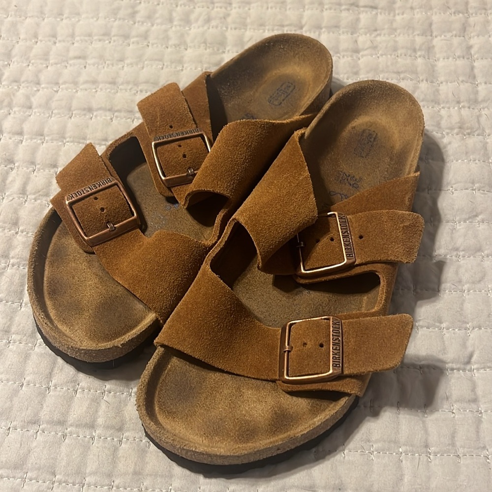 Birkenstock Arizona Mink Mustard Sandals